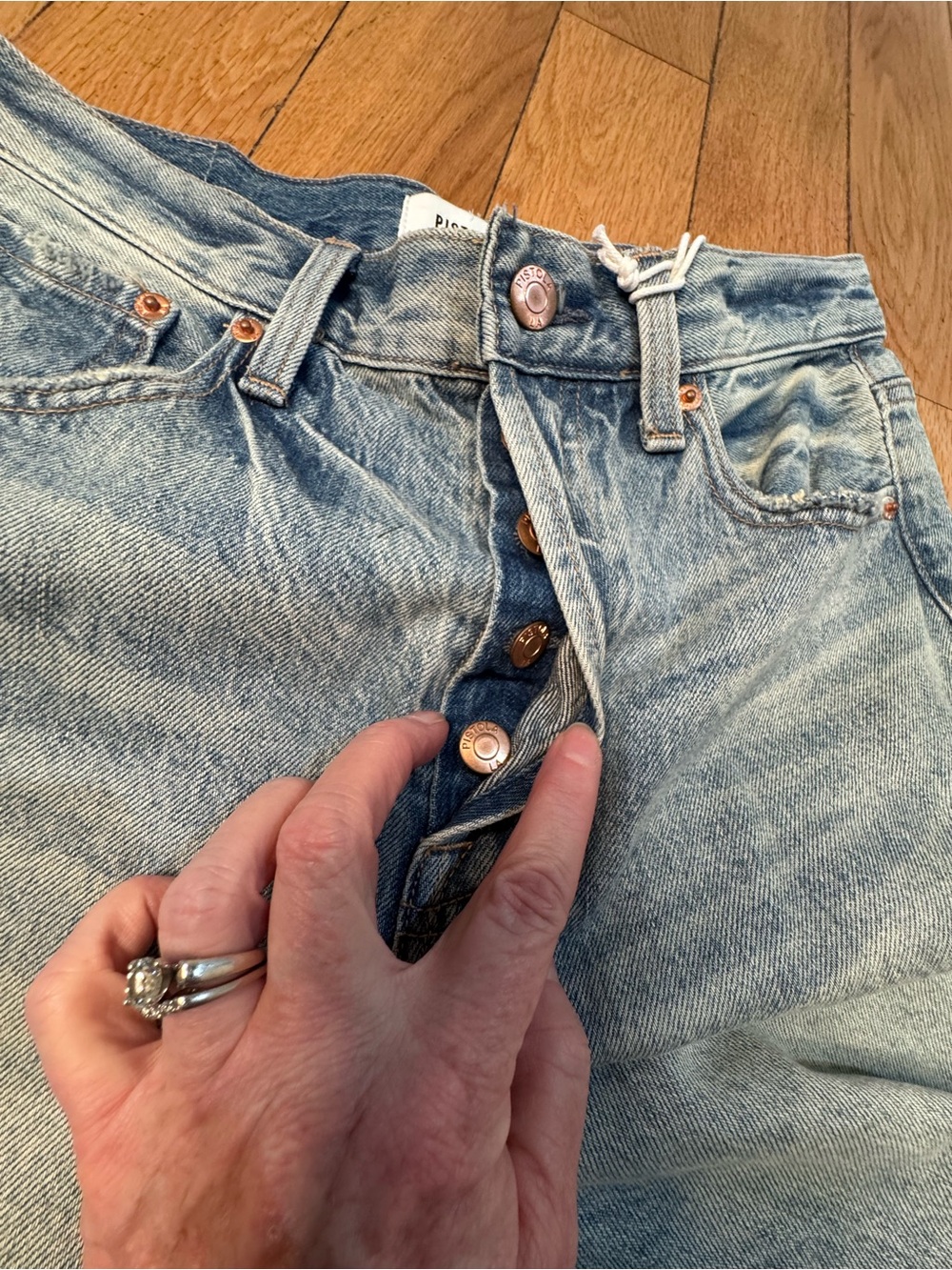 NEW PISTOLA Cassie Super High Rise Straight Jeans Bramble - Picture 12 of 16